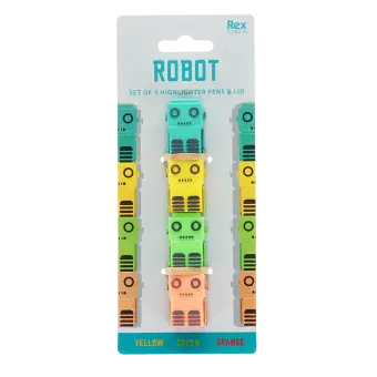 Stackable highlighters set - Robot
