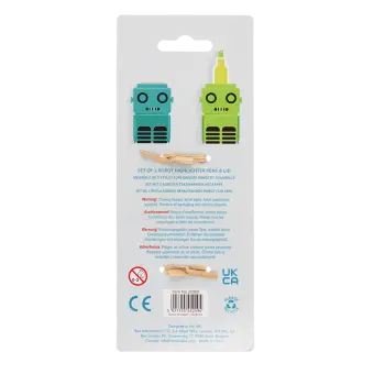Stackable highlighters set - Robot