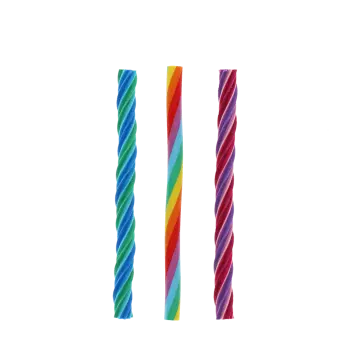 Twisted rainbow erasers (set of 3)