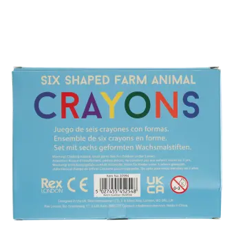 Animal head crayons (set of 6)