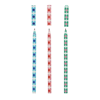 Paper ballpoint pens (set of 3) - Daisy