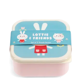 Snack boxes (set of 3) - Lottie and Friends