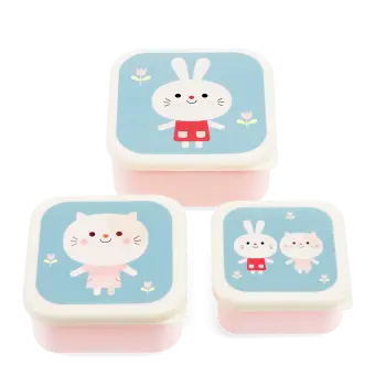 Snack boxes (set of 3) - Lottie and Friends