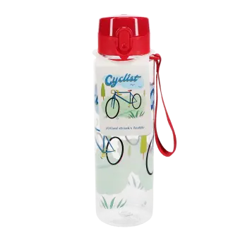 Drinks bottle with push button lid 700ml - Cyclist