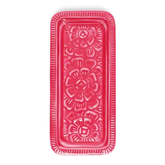 Enamel trinket tray - Vibrant pink