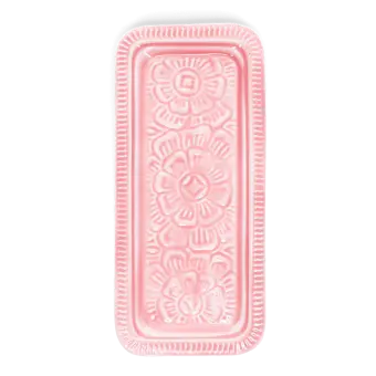 Enamel trinket tray - Dark pink