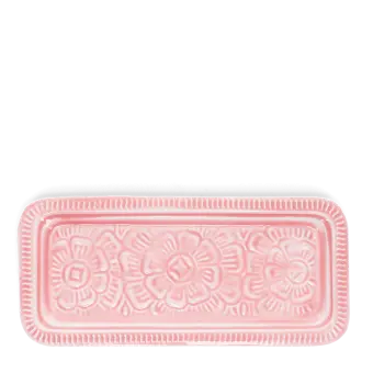 Enamel trinket tray - Dark pink