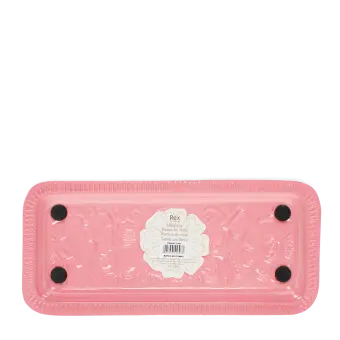 Enamel trinket tray - Dark pink