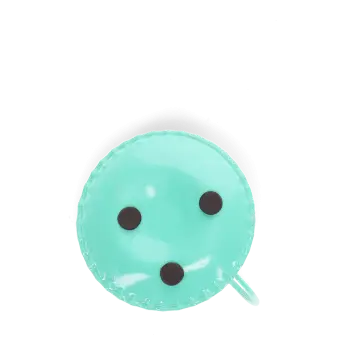 Enamel chamberstick candle holder - Aqua