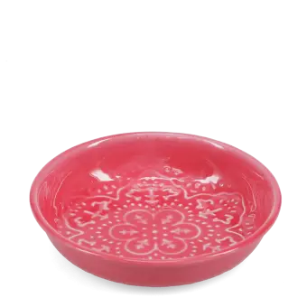 Enamel trinket dish - Vibrant pink