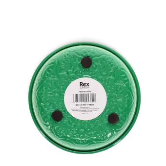 Enamel trinket dish - Dark green