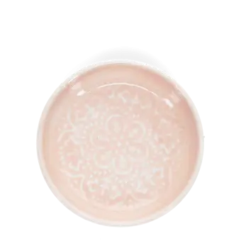 Enamel trinket dish - pink