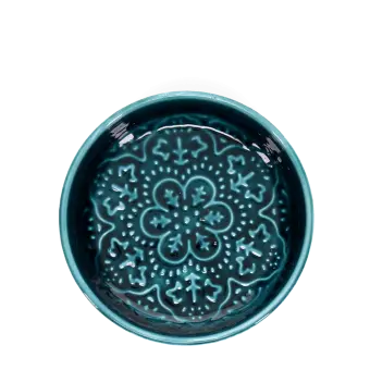 Enamel trinket dish - Blue