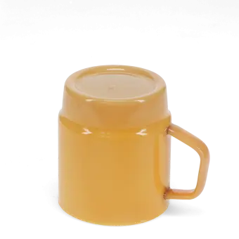 Stacking glass coffee cup 280ml - Light topaz