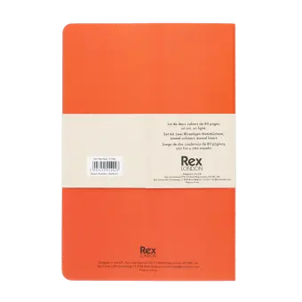 A5 notebooks (set of 2) - Orange & blue