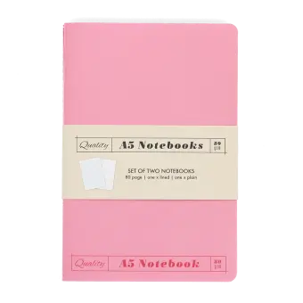 A5 notebooks (set of 2) - Pinks