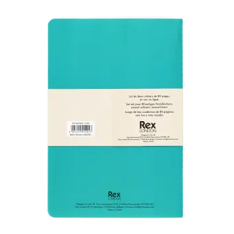 A5 notebooks (set of 2) - Green & aqua