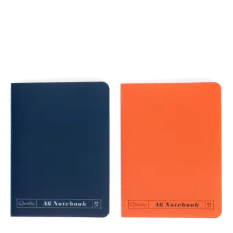 A6 notebooks (set of 2) - Orange & blue