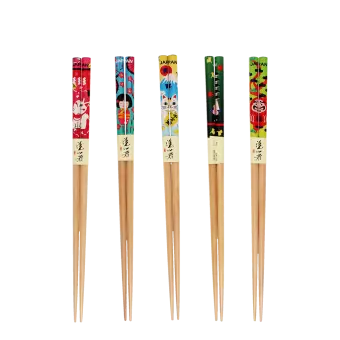 Wooden chopsticks (pack of 5 pairs) - Japanese heritage