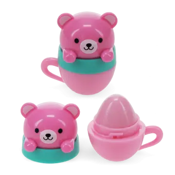 Mini berry scented lip balm (assorted) - Teacup animal friends