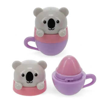 Mini berry scented lip balm (assorted) - Teacup animal friends
