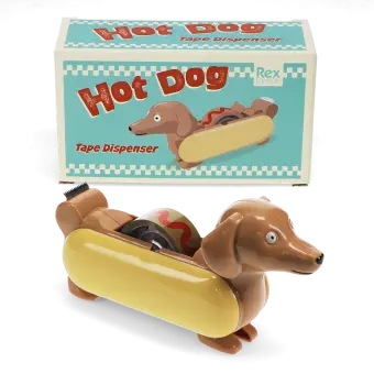 Tape dispenser with roll of tape - Hot Dog