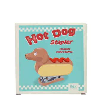 Mini stapler with 1000 staples - Hot Dog