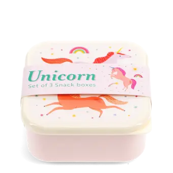 Snack boxes (set of 3) - Unicorn