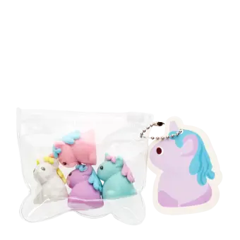 Erasers (set of 4) - Unicorns