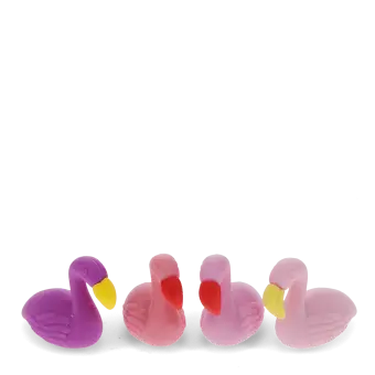Erasers (set of 4) - Flamingoes