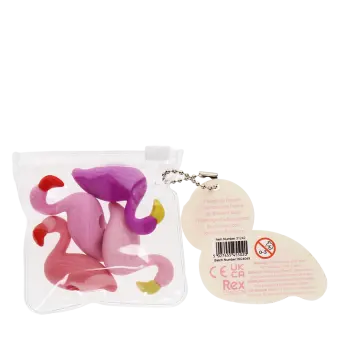 Erasers (set of 4) - Flamingoes