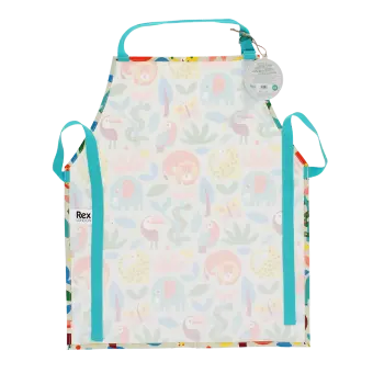 Wipeable cotton children's apron - Wild Wonders