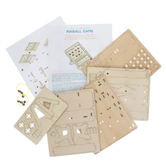 Make your own wooden table game - Pinball