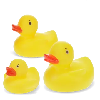 Bath toys (set of 3) - Ducks (yellow)