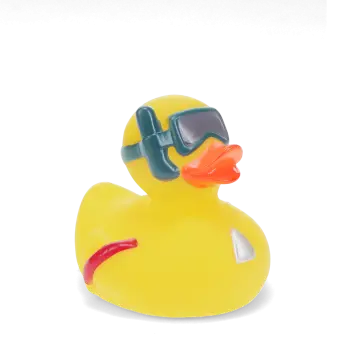 Bath toy - Duck with snorkel (yellow)