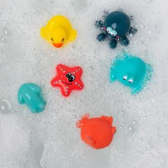 Bath toys (set of 6) - Aquatic animals