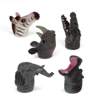 Animal finger puppets (set of 5) - Safari