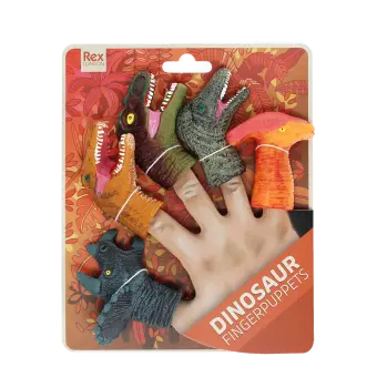 Animal finger puppets (set of 5) - Dinosaur