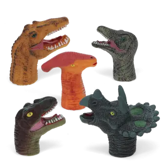 Animal finger puppets (set of 5) - Dinosaur