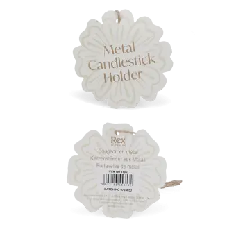 Enamel candlestick (13cm) Tag - Dark green