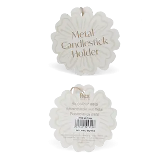 Enamel heart-shaped candle holder Tag - Vibrant pink