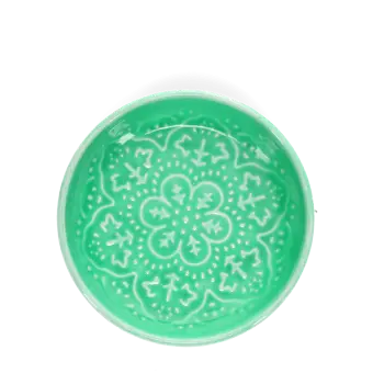 Enamel trinket dish - Green