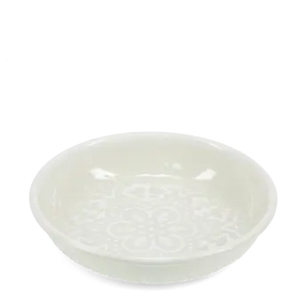  Enamel trinket dish - Light grey