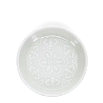  Enamel trinket dish - Light grey