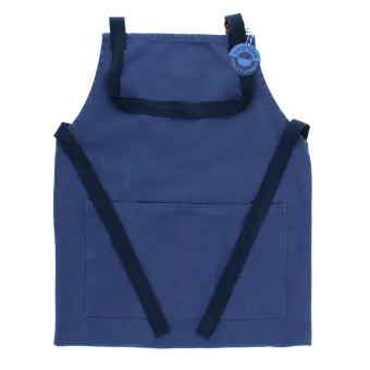 Two-tone utility apron - Indigo blue