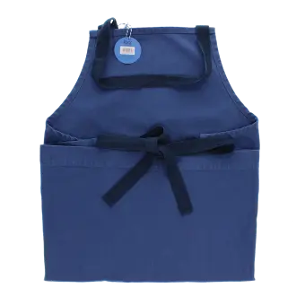 Two-tone utility apron - Indigo blue