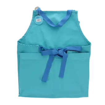Two-tone utility apron - Pale blue
