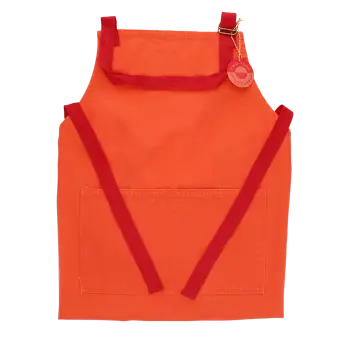Two-tone utility apron - Coral