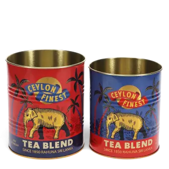 Medium storage tins (set of 2) - Ceylon Finest