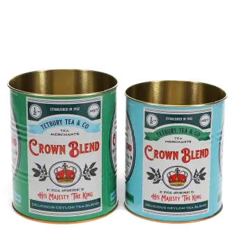 Medium storage tins (set of 2) - Crown Blend